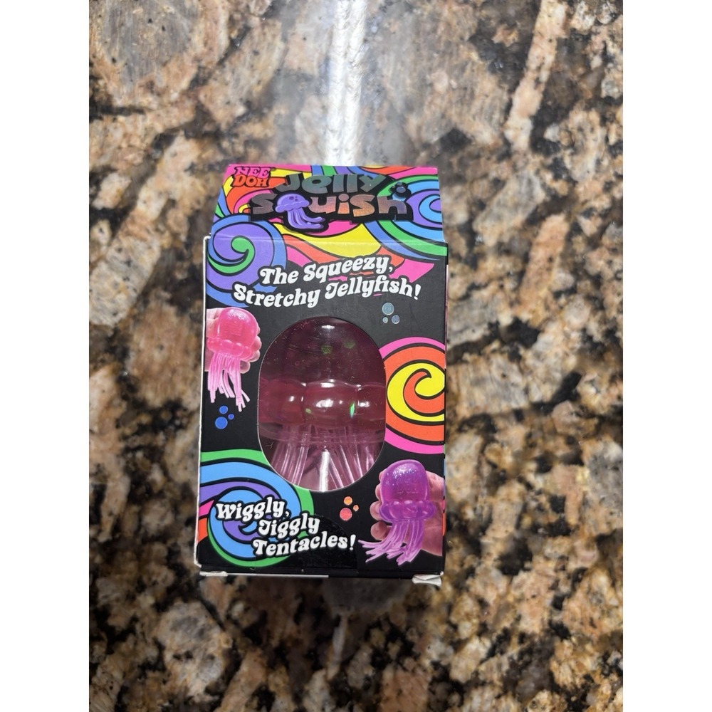 Pink NeeDoh JELLY SQUISH Sparkle Jellyfish Squishy NeeDoh New - Picture 3 of 5